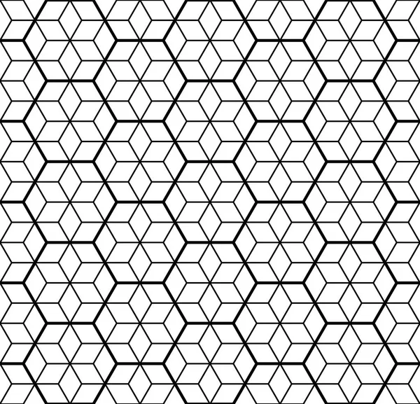 Sorunsuz geleneksel Japon geometrik süs. Siyah ve beyaz. — Stok Vektör