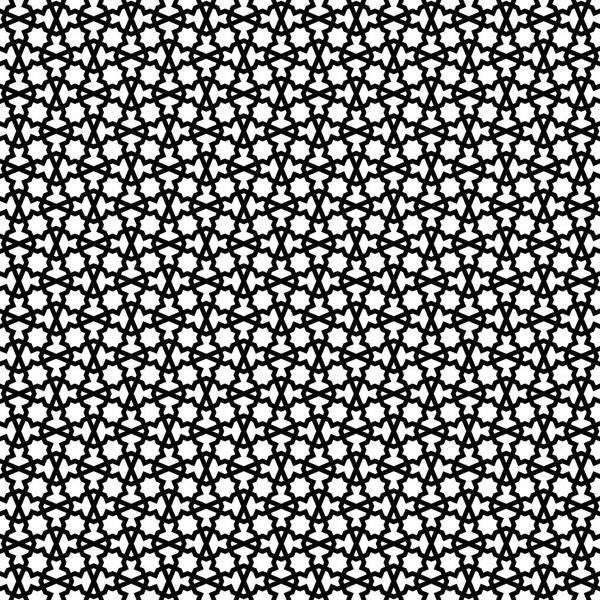 Черно-белый бесшовный геометрический орнамент . — Бесплатное стоковое фото