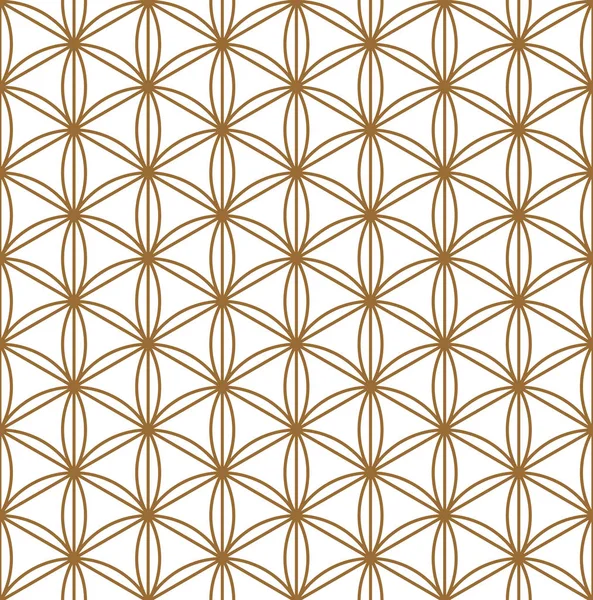 Sömlös geometriska mönster i stil japansk prydnad Kumiko — Stock vektor