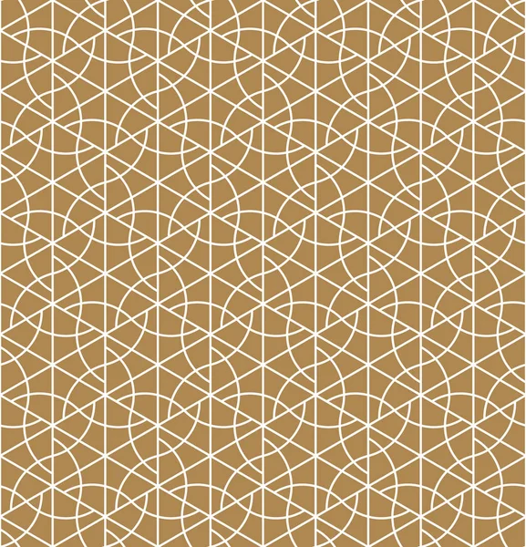 Sömlösa geometriska mönster inspirerade av japanska Kumiko prydnad. — Stock vektor