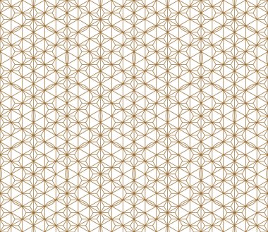 Seamless Japon modeli shoji kumiko altın içinde.