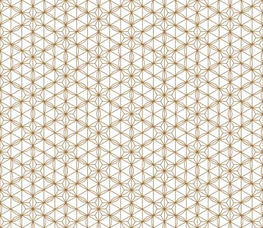 Seamless Japon modeli shoji kumiko altın içinde.