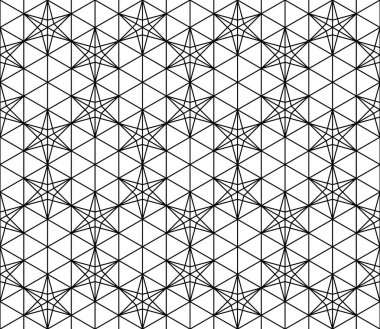 Seamless modeli Japon süs Kumiko dayalı