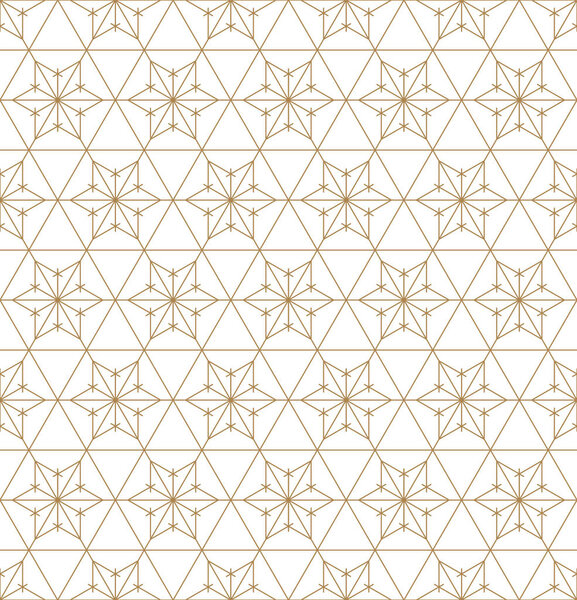 Seamless geometric pattern based on japanese ornament kumiko .