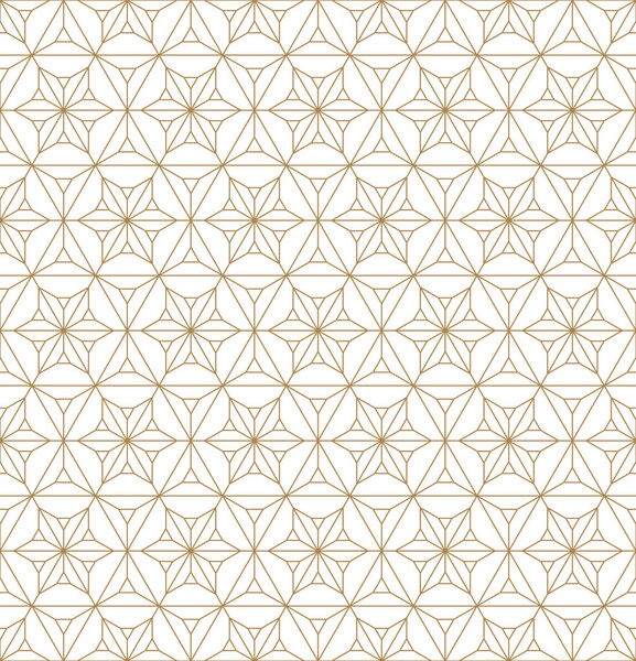 Seamless geometric pattern based on japanese ornament kumiko .