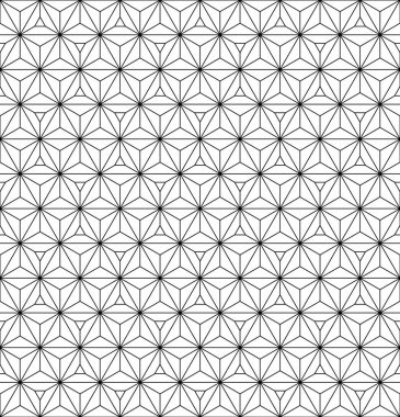 Kesintisiz geometrik model Japon süs Kumiko tabanlı .