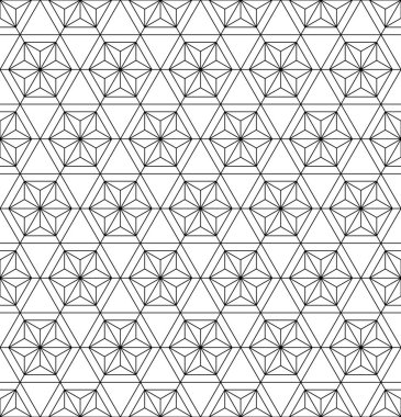 Kesintisiz geometrik model Japon süs Kumiko tabanlı .