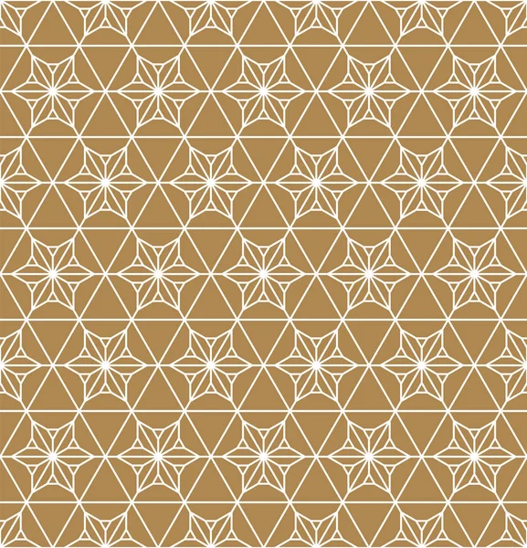 Motif géométrique sans couture basé sur l'ornement japonais Kumiko  . — Image vectorielle