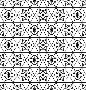 Kesintisiz geometrik model Japon süs Kumiko tabanlı .