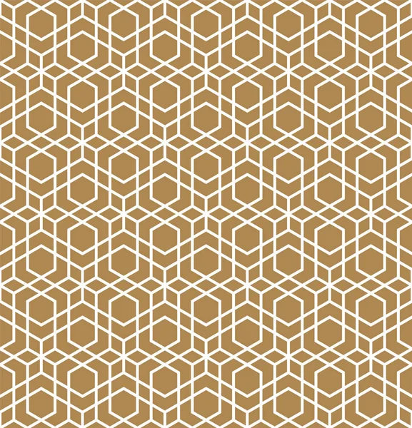 Ornement géométrique arabe sans couture de couleur marron. — Image vectorielle