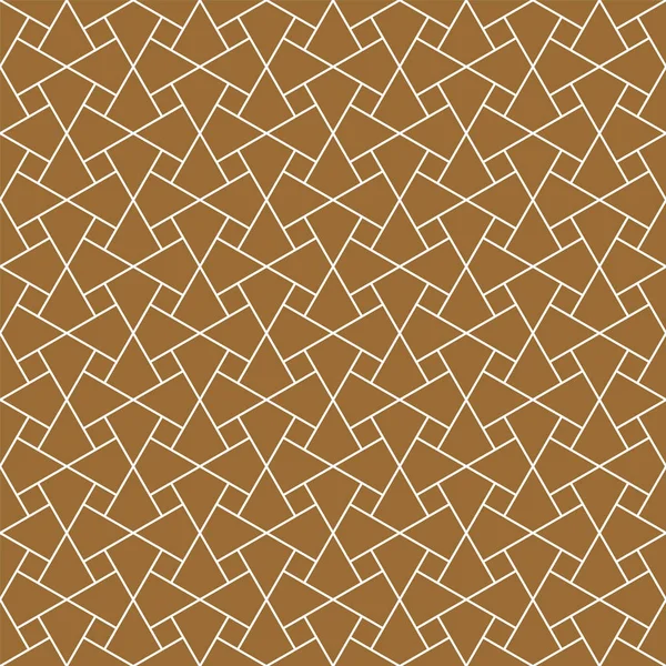 Seamless arabic geometric ornament in brown color. — Free Stock Photo