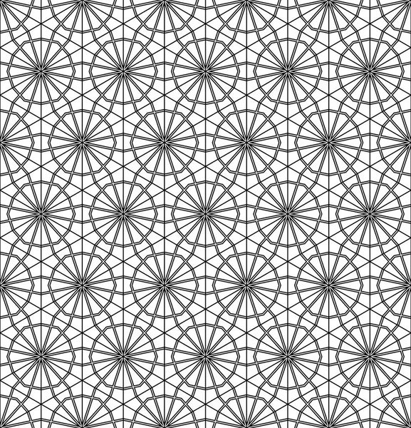 Безшовні традиційних японських геометричних Орнамент. Чорно-біла. — Безкоштовне стокове фото