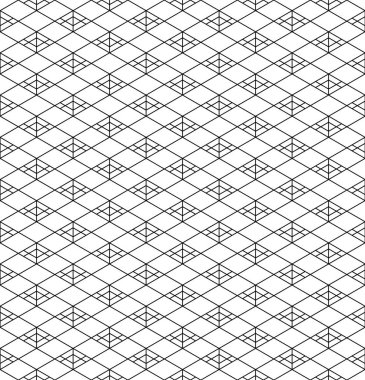 Sorunsuz geleneksel Japon geometrik süs. Siyah ve beyaz.