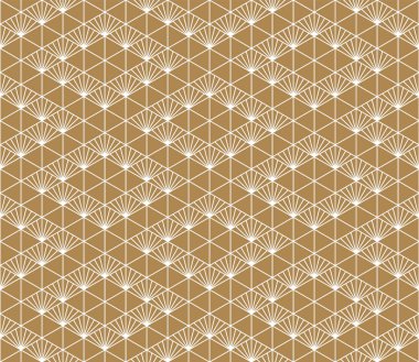 Kesintisiz geometrik model Japon süs Kumiko tabanlı