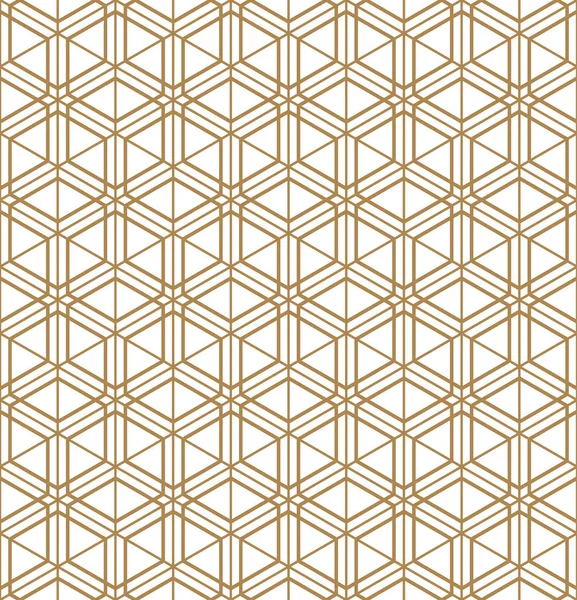 일본 구미코 장식에서 영감을 받은 매끄러운 기하학적 패턴. — 스톡 벡터