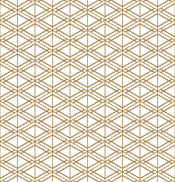 Seamless geometric pattern inspired by Japanese Kumiko ornament.