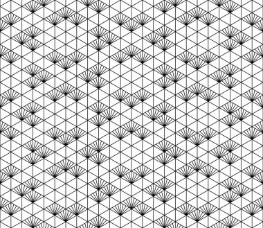 Seamless modeli Japon süs Kumiko dayalı