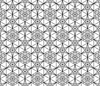 Seamless modeli Japon süs Kumiko dayalı