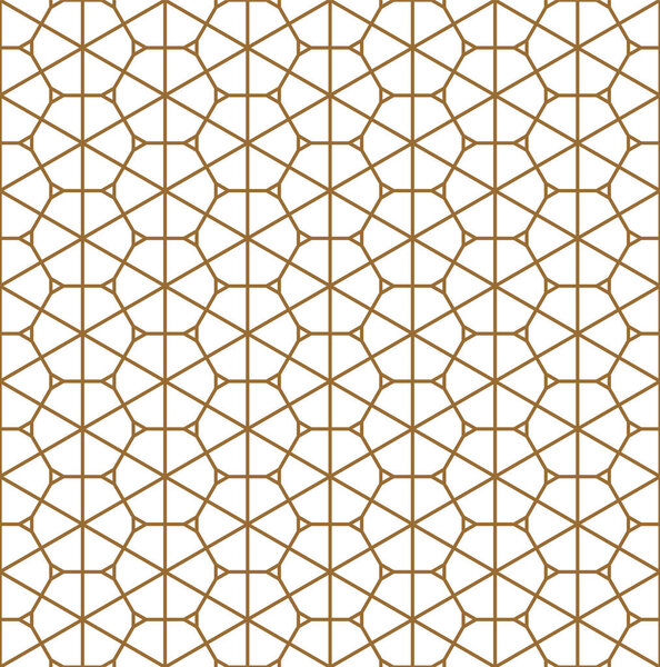 Seamless geometric pattern based on Japanese ornament Kumiko