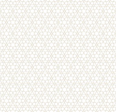 Geleneksel Arap sanatına dayalı kusursuz geometrik süsleme. Kahverengi renk çizgileri. Kumaş, tekstil, kapak, ambalaj kağıdı, arka plan için harika tasarım..