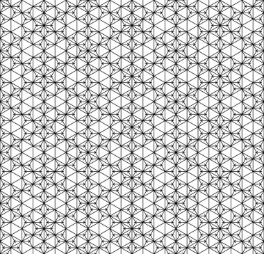 Japonların siyah çizgileriyle kusursuz Kumiko deseni.