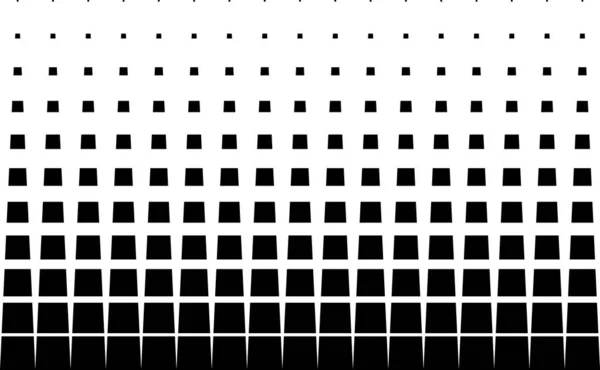 Geometrisches Muster Schwarzer Quadrate Auf Weißem Hintergrund Nahtlos Eine Richtung — Stockvektor