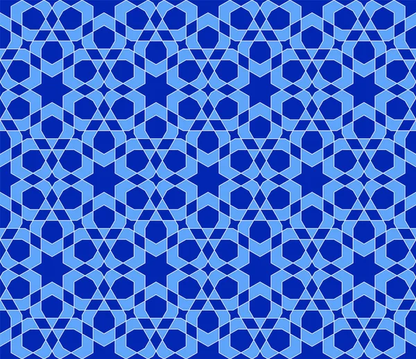 Бесшовный Геометрический Орнамент Основанный Традиционном Исламском Искусстве Great Design Fabric — стоковый вектор