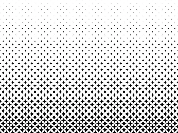 Геометричний Візерунок Чорних Зірок Білому Тлі Безшовні Одному Напрямку Варіант — стоковий вектор