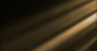 Altın sıcak renk objektif parlama ışınları yanıp söner sızıntı hareketi için siyah arka plan, başlık ve overlaying geçişler