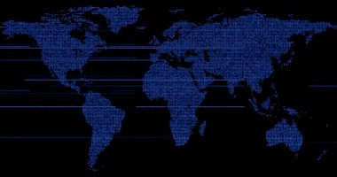 3D Dijital işleme mavi dünya küre kızdırma noktalar bağlantı noktası ve Internet ağ medya teknoloji Küreselleşme kavramı, Nasa tarafından döşenmiş bu görüntü bazı unsurları ile göster