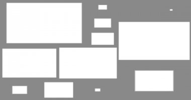 Soyut çok üçgen ve kare şekli fırça konturu çizgili siyah ve beyaz arka plan, animasyon boya, alfa kanalı geçiş