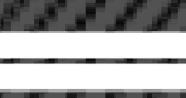 黒と白の Vhs グリッチ ノイズ背景リアルなちらつき 悪い干渉 静的なノイズ背景 オーバーレイ対応でアナログのビンテージ テレビ信号 — ストック動画