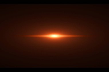 Altın sıcak renk parlak Mercek parlaması ışığı yanıp söner sızıntı hareketi geçişleri siyah arka plan, başlık ve overlaying ışınları