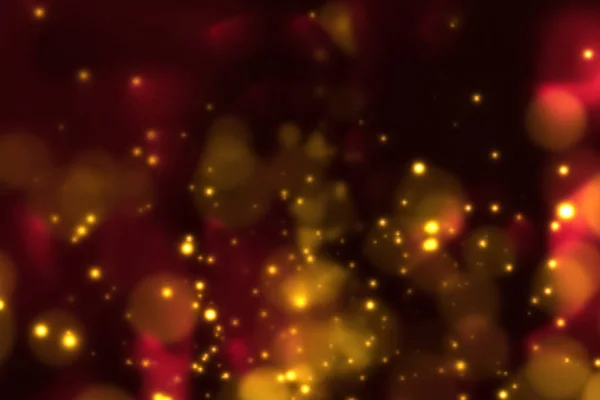 Weihnachten Goldgradient Funkeln Glitzerstaubpartikel Auf Schwarzem Hintergrund Mit Bokeh Fließender — Stockfoto