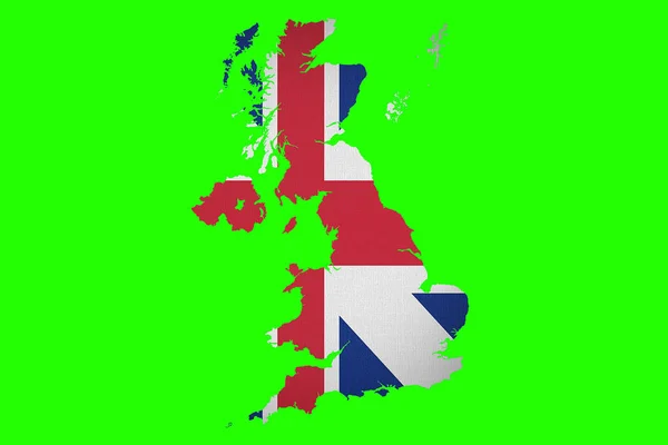 Brexit Половину Великобританії Великобританія Сполучене Королівство Прапор Карті Великобританії Фоні — стокове фото