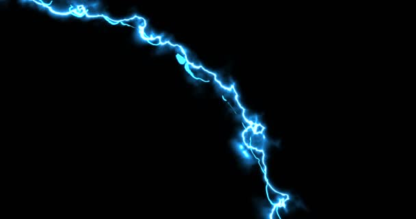 Astratto multiplo orizzontale, verticale e obliquo linea laser blu tunder tempesta effetto energia luce led movimento di transizione su — Video Stock