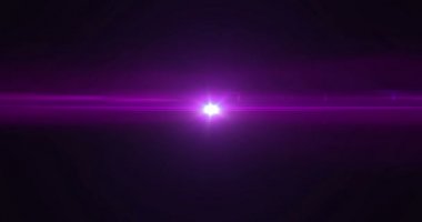 mor pembe renk objektif parlama yanıp söner sızıntı ışık efekti için siyah arka plan, geçişler harekette yer paylaşımı