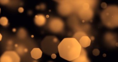 Altın christmas dijital glitter altın zemin üzerine, tatil mutlu yeni yıl akan odak bokeh dışında altın parçacıkları kıvılcım