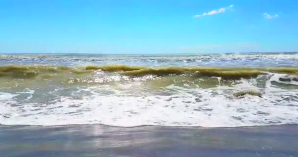 Tropisk Karibisk Strand Hav Med Guld Sand Semester Koppla Och — Stockvideo