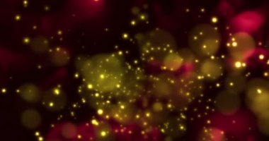 siyah arka planda, holiday xmas mutlu yeni yıl akan odak bokeh dışında altın parçacıkları Multi renk Noel dijital glitter kıvılcım