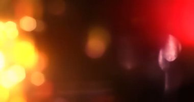 soyut çoklu renk ışık titreşimleri ve parlaklıklar bokeh hareket arkaplanı sızdırır, defocus bokeh