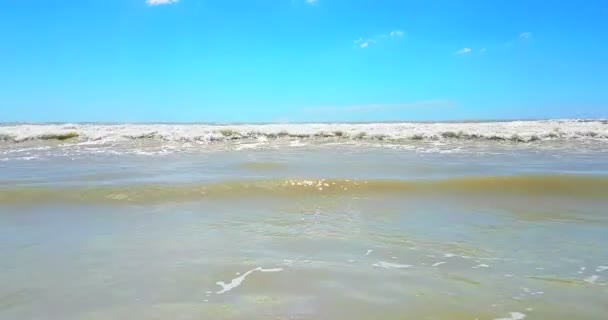 Tropische Karibik Strand Meer Mit Goldsand Urlaub Entspannen Und Reisen — Stockvideo