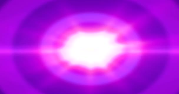 Abstrait Violet Rose Couleur Chaude Lentille Brillante Rayons Lumineux Éclairs — Video