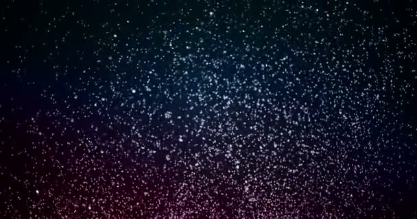 Christmas Multi Color Gradient Sparkle Glitter Explosion Dust Particles Background — Wideo stockowe