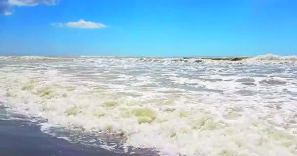 Tropisk Karibisk Strand Hav Med Guld Sand Semester Koppla Och — Stockvideo