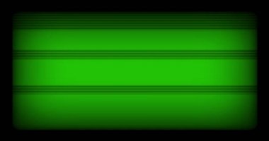 Krom anahtar yeşil ekran vhs arkaplan gerçekçi titreşim, analog vintage televizyon sinyali ile kötü parazit ve yatay çizgiler, statik ses arkaplanı,