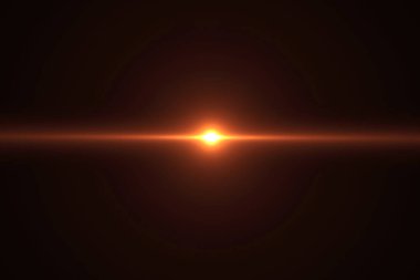 Altın sıcak renk parlak mercek parlaması sızıntı siyah arka plan, başlık ve overlaying geçişler için yanıp söner.