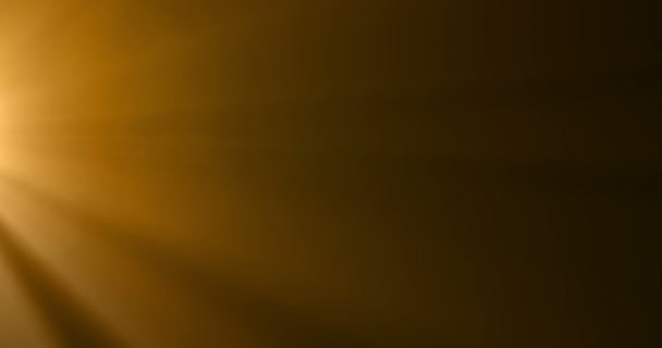 Золотой теплый цвет яркие блики линзы вспышки вспышки утечки — стоковое видео