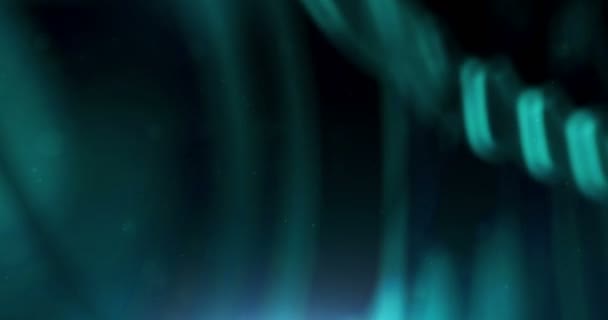 Abstrakt blå Digital glänsande textur våg unfocus oskärpa materialrörelse bakgrund, sömlös — Stockvideo