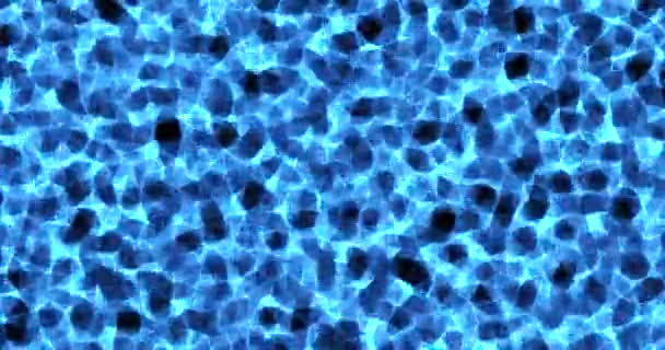 Abstrait bleu piscine mosaïque fond caustics onduler comme l'eau de mer et couler avec fond de vagues, sport et — Video